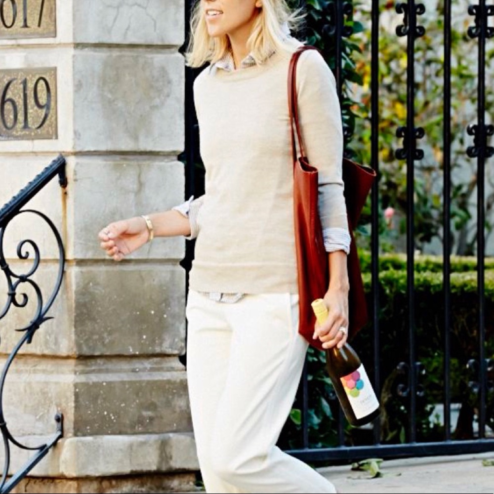 J. Crew Merino wool cream Tippi sweater